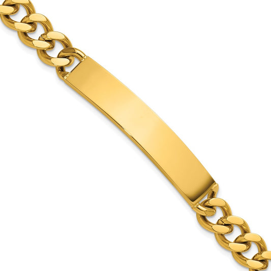 Chisel Stainless Steel Polished Yellow IP-plated Curb Link 8.5 inch ID Bracelet
