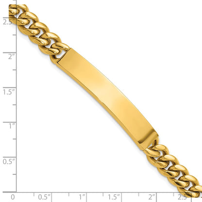 Chisel Stainless Steel Polished Yellow IP-plated Curb Link 8mm 8.5 inch ID Bracelet