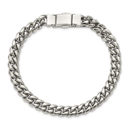 Chisel Stainless Steel Polished 8mm 8 inch Link Bracelet
