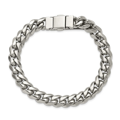 Chisel Stainless Steel Polished 10mm 8.25 inch Link Bracelet