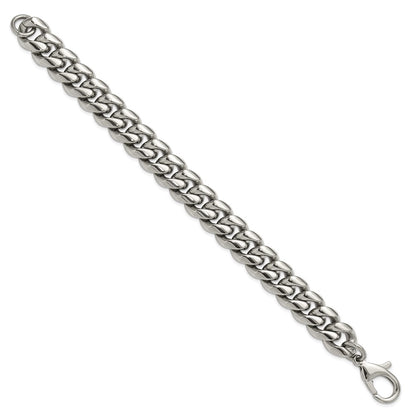 Chisel Stainless Steel Polished 14mm 8.5 inch Curb Link Bracelet