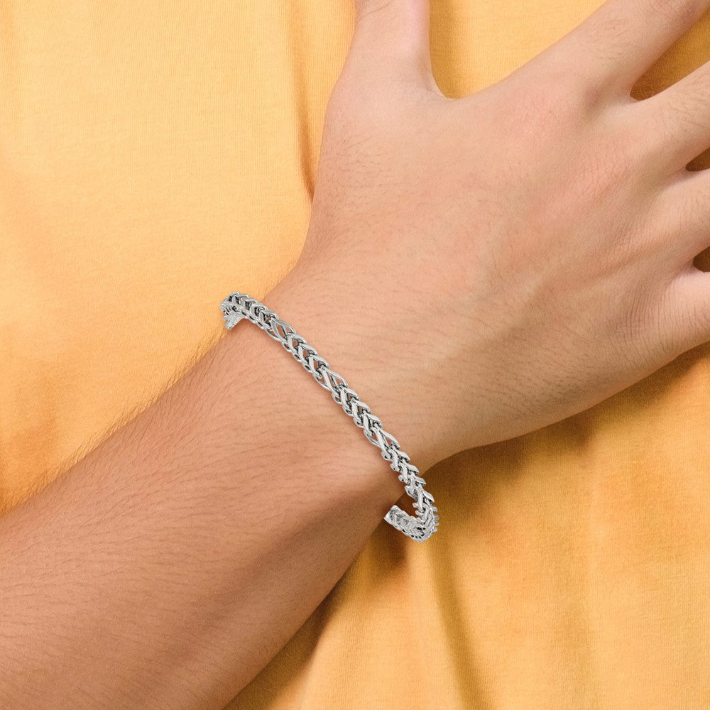 Chisel Stainless Steel Polished 4mm 8.5 inch Franco Chain Bracelet