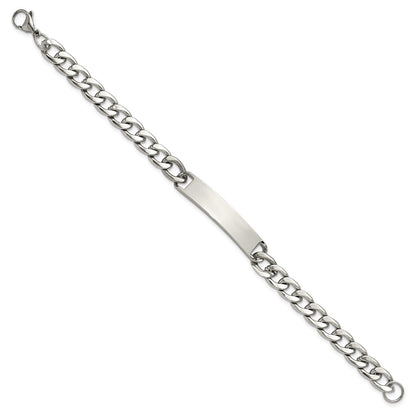 Chisel Stainless Steel Polished Curb Link 7.75 inch ID Bracelet
