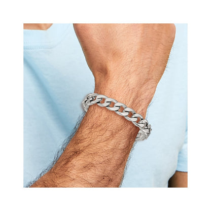 Chisel Stainless Steel Polished 8 inch Curb Link Bracelet