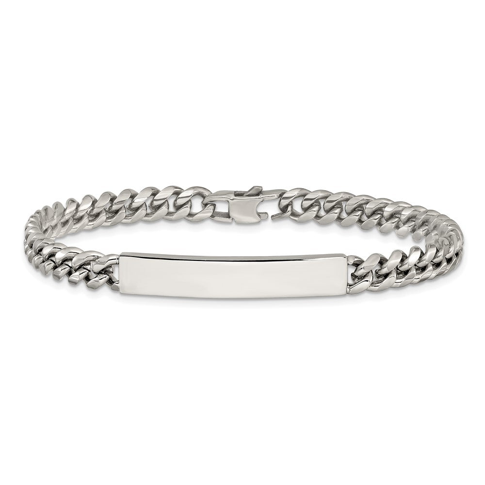 Chisel Stainless Steel Polished Curb Link 8 inch ID Bracelet
