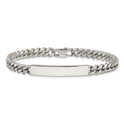 Chisel Stainless Steel Polished Curb Link 8 inch ID Bracelet