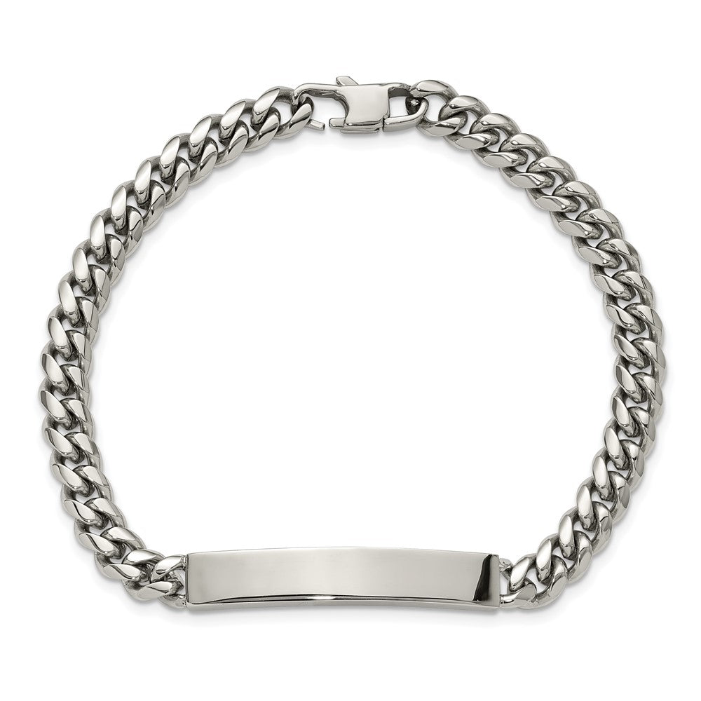 Chisel Stainless Steel Polished Curb Link 8 inch ID Bracelet