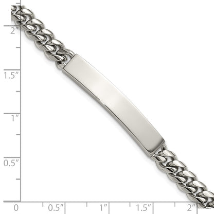 Chisel Stainless Steel Polished Curb Link 8 inch ID Bracelet
