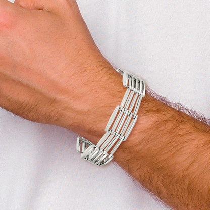 Chisel Stainless Steel Polished 8.5 inch Link Bracelet