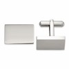 Chisel Stainless Steel Polished Rectangle Cuff Links