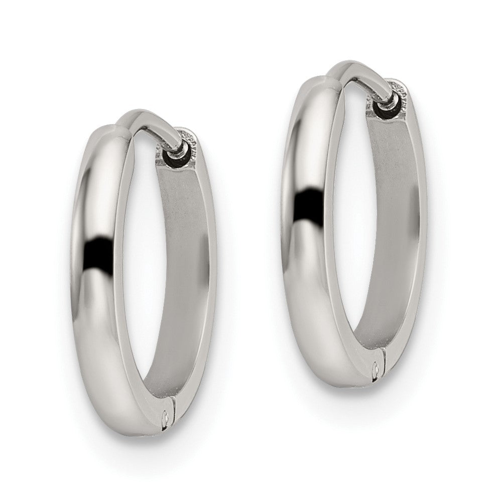Chisel Stainless Steel Polished 1.4mm Endless Hinged Hoops