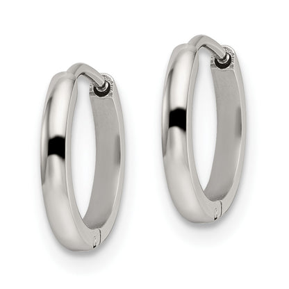 Chisel Stainless Steel Polished 1.4mm Endless Hinged Hoops