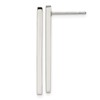 Chisel Stainless Steel Polished Bar Post Earrings