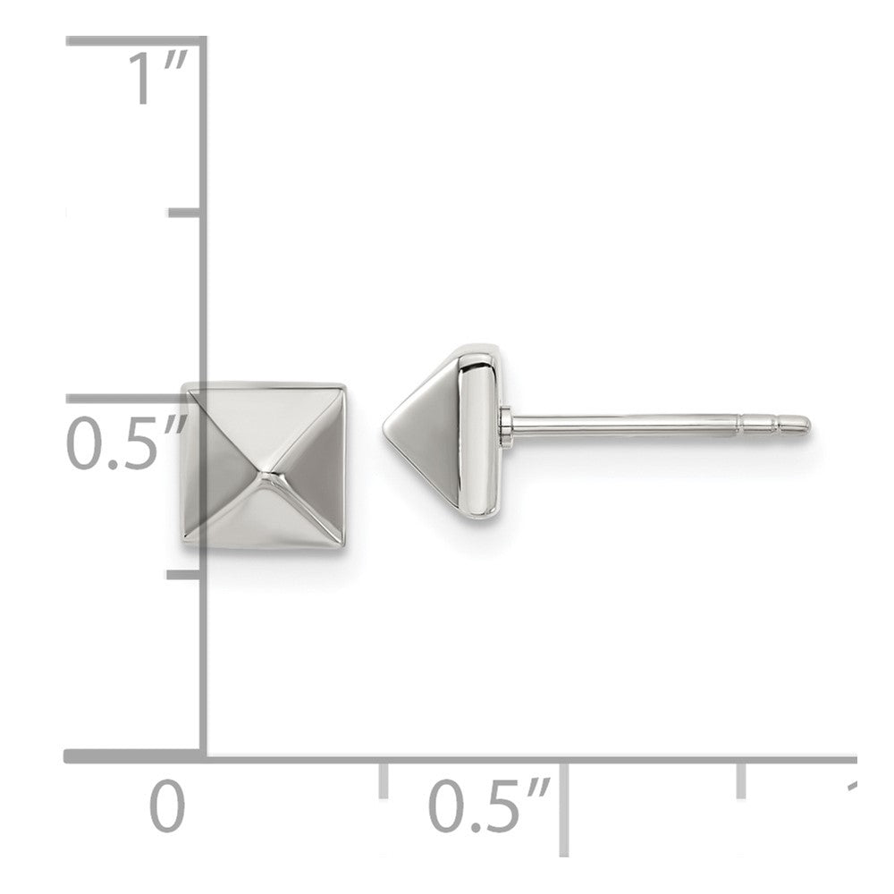 Chisel Stainless Steel Polished 6mm Stud Post Earrings