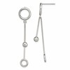 Chisel Stainless Steel Polished Post Dangle Earrings
