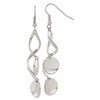 Chisel Stainless Steel Polished Twisted Shepherd Hook Earrings