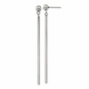 Chisel Stainless Steel Polished Bar Post Dangle Earrings