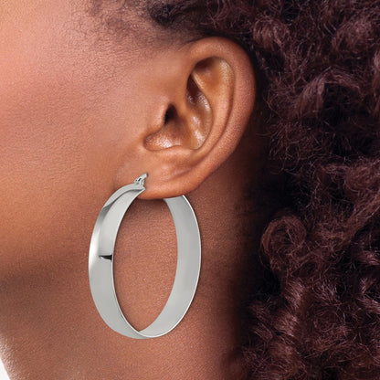 Chisel Stainless Steel Polished 9mm Hoop Earrings
