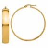 Chisel Stainless Steel Polished Yellow IP-plated 9mm Hoop Earrings