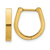 Chisel Stainless Steel Polished Yellow IP-plated 3mm Hoop Earrings