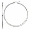 Stainless Steel Polished 57mm Diameter Hoop Earrings