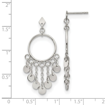 Chisel Stainless Steel Polished Post Dangle Earrings