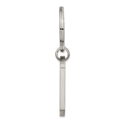 Chisel Stainless Steel Brushed Lasered Dad Key Ring