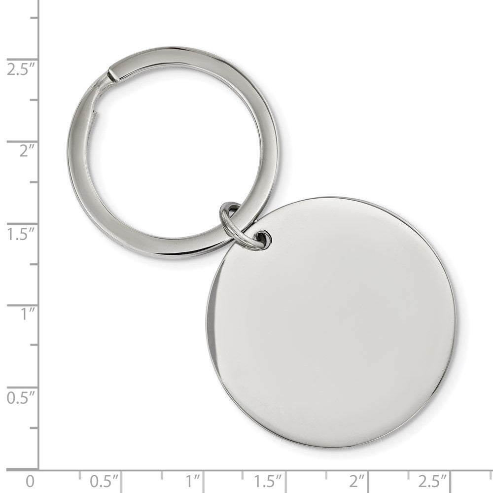 Chisel Stainless Steel Brushed and Polished 1.85mm Reversible Circle Key Ring