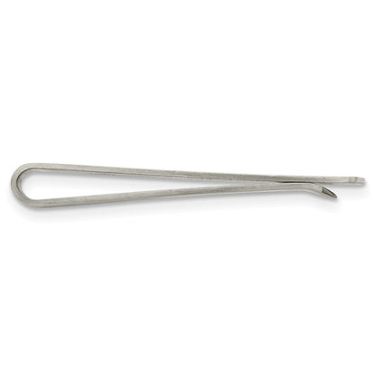 Chisel Stainless Steel Brushed Tie Bar / Money Clip
