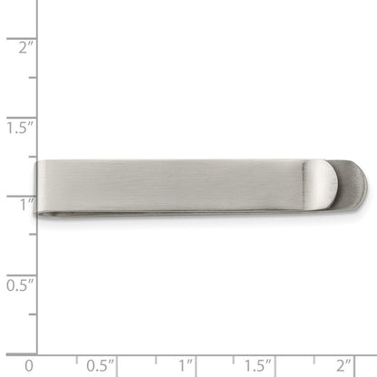 Chisel Stainless Steel Brushed Tie Bar / Money Clip