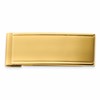 Chisel Stainless Steel Brushed and Polished Yellow IP-plated Money Clip