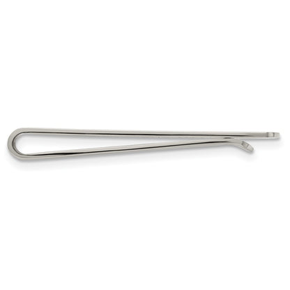 Chisel Stainless Steel Polished Tie Bar / Money Clip
