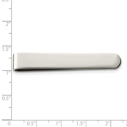 Chisel Stainless Steel Polished Tie Bar / Money Clip