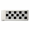 Chisel Stainless Steel Polished Black and Grey Carbon Fiber Inlay Money Clip
