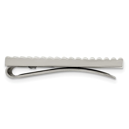 Chisel Stainless Steel Polished and Textured Money Clip