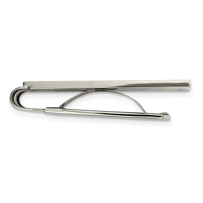 Chisel Stainless Steel Polished with Black Carbon Fiber Inlay Money Clip