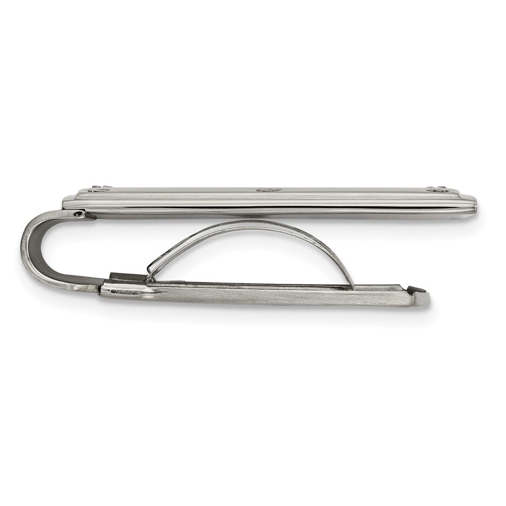 Chisel Stainless Steel Polished Screw Money Clip