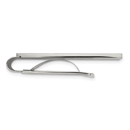 Chisel Stainless Steel Polished Grooved Money Clip