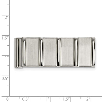 Chisel Stainless Steel Polished and Brushed Money Clip