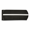 Chisel Stainless Steel Brushed and Polished Black IP-plated Money Clip