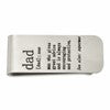 Chisel Stainless Steel Brushed Lasered DAD Money Clip