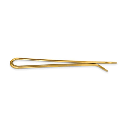 Chisel Stainless Steel Polished with Yellow IP-plated Edges Money Clip