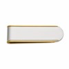 Chisel Stainless Steel Polished with Yellow IP-plated Edges Money Clip