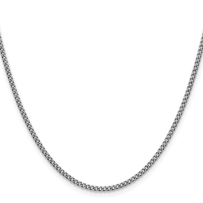 Chisel Stainless Steel Antiqued 2mm 20 inch Round Curb Chain