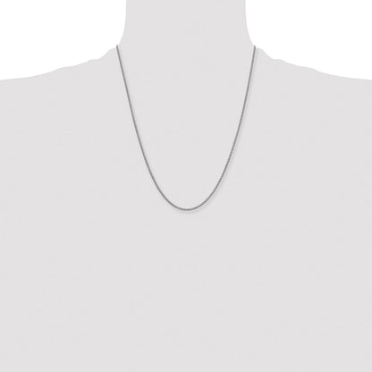 Chisel Stainless Steel Antiqued 2mm 22 inch Round Curb Chain