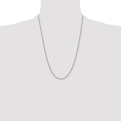 Chisel Stainless Steel Antiqued 2mm 24 inch Round Curb Chain