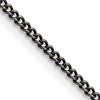 Chisel Stainless Steel Antiqued 2mm 24 inch Round Curb Chain