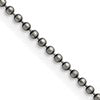 Chisel Stainless Steel Antiqued 2mm 22 inch Beaded Ball Chain