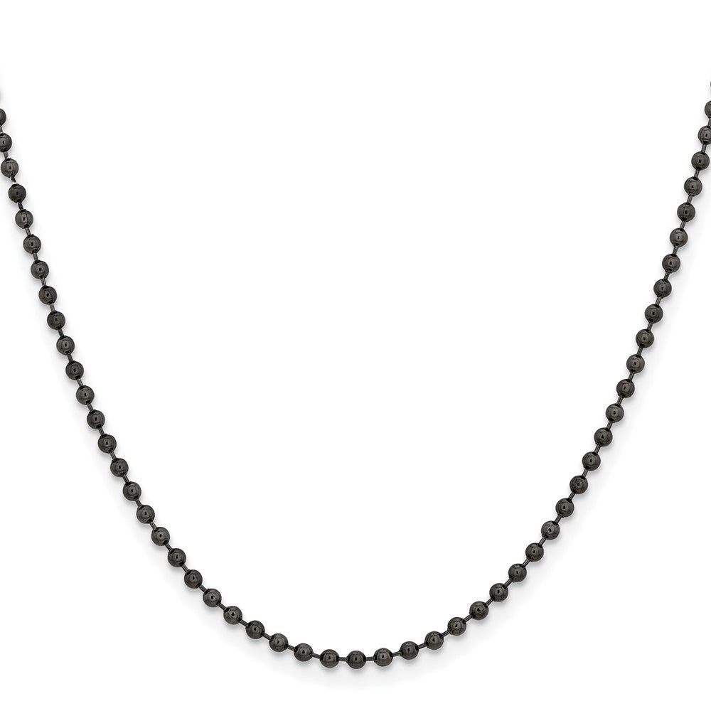 Chisel Stainless Steel Antiqued 2.4mm 30 inch Beaded Ball Chain