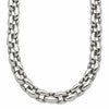 Chisel Stainless Steel Polished 24 inch Oval Link Necklace